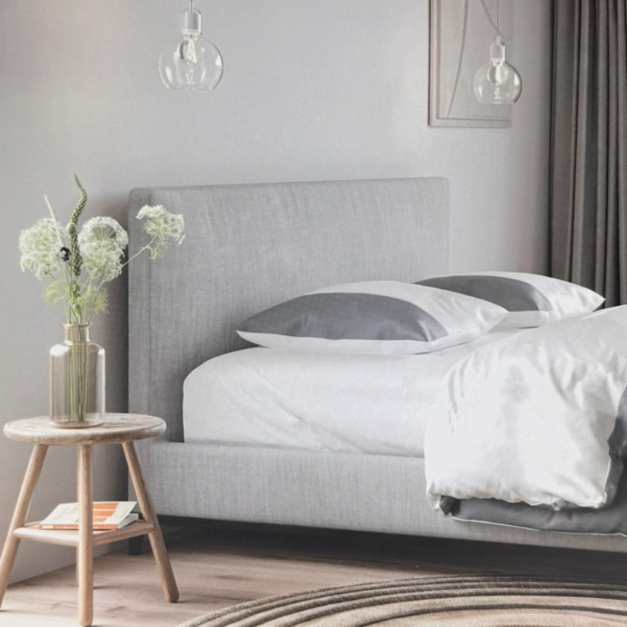 Accogliente lenzuolo con angoli in jersey Eden Allure bianco 180 x 200 cm