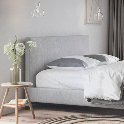 Accogliente lenzuolo con angoli in jersey Eden Allure bianco 180 x 200 cm