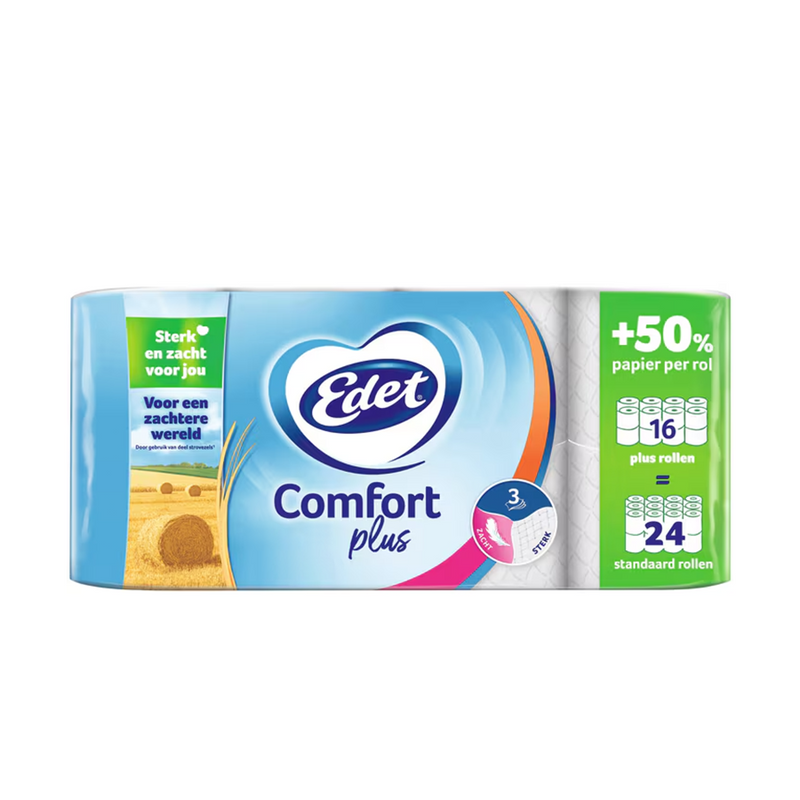 Carta igienica Edet comfort 3 strati più 16 rotoli