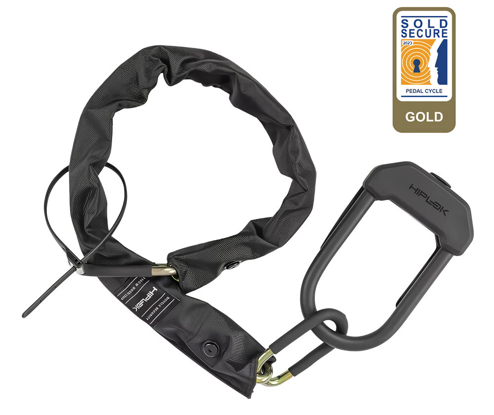 Lucchetto a catena Hiplok e-dx per e-bike e bici da carico