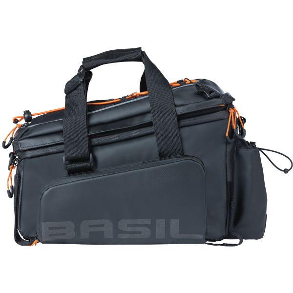 Basil Miles XL PRO BAGGI BAGGIO BAGGIO, arancione nero, impermeabile, 9-36L, adatto alle biciclette elettriche