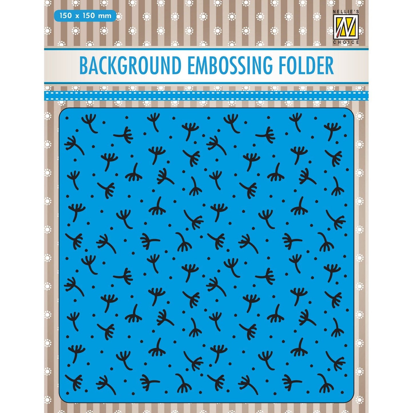 Nellie's choice • 3d embossing folder achtergrond takken 15x15cm