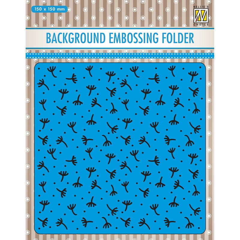 Nellie's choice • 3d embossing folder achtergrond takken 15x15cm