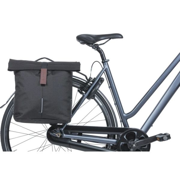 Basil Double Bag City Mik 28-32L Nero