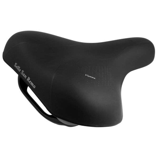 SELLE SAN REMO Bicicleta Saddle San Remo Vienna con Many Black (Embalaje del lugar de trabajo)