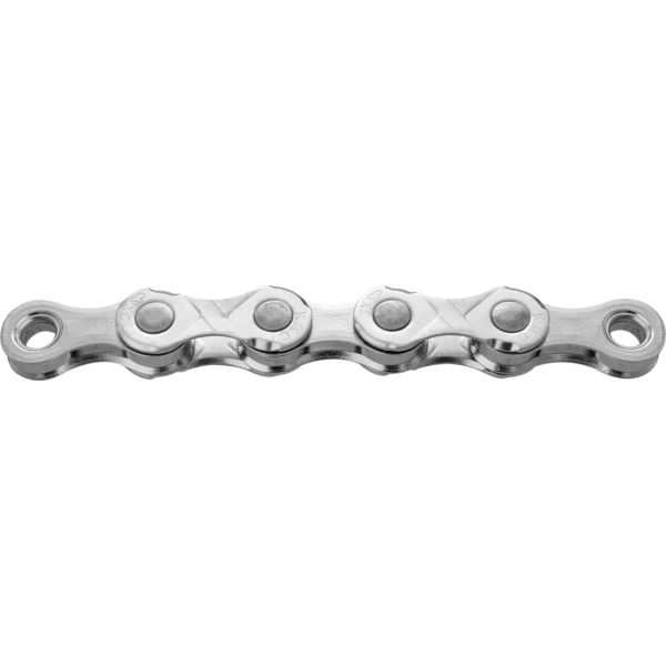 KMC E11 Cadena de bicicleta E de 11 velocidades de HI HI-BRIPLE X-Durabilidad, 122 izquierda, 5.65 mm, plata