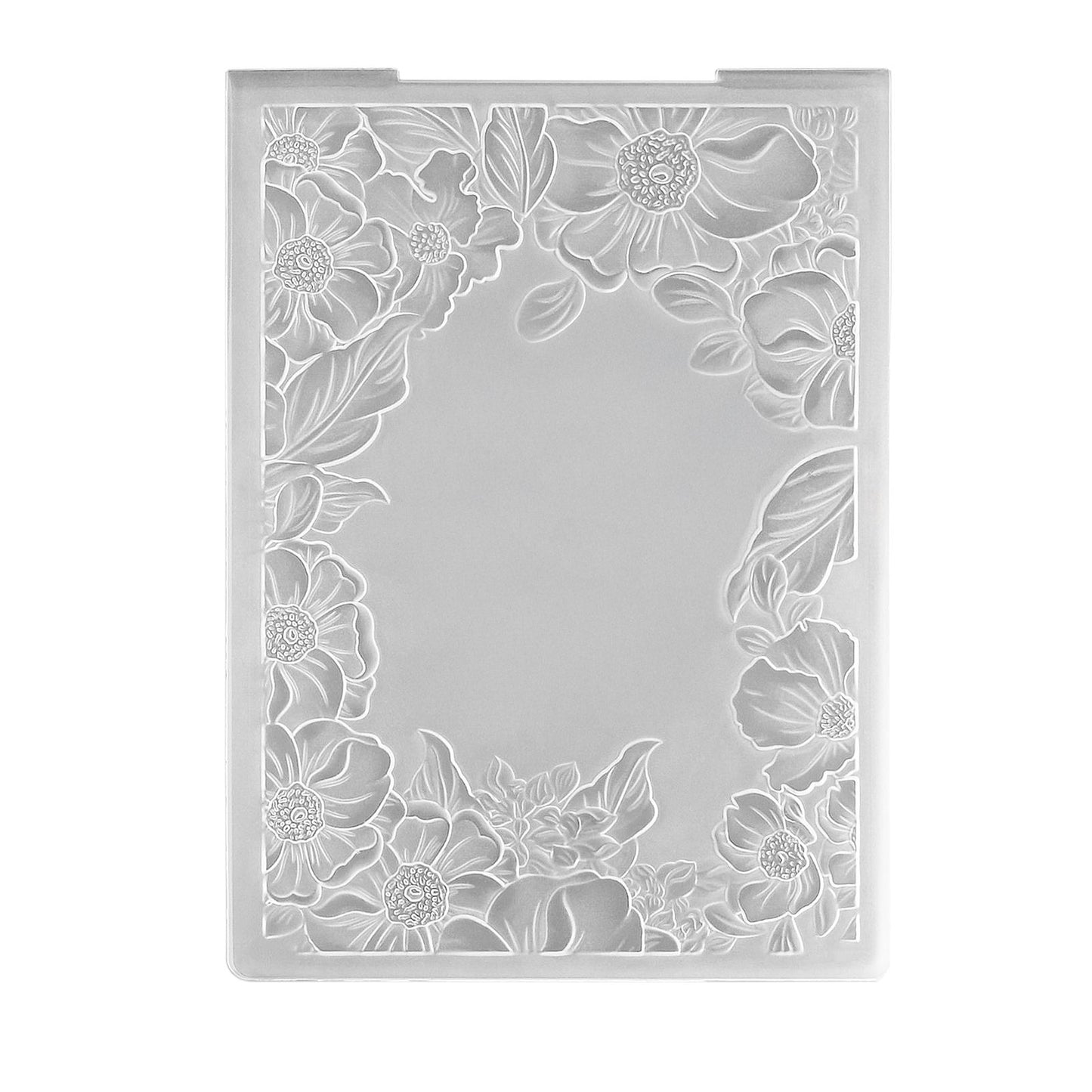 La scelta di Nellie • Cartella con cornice in rilievo 3D fiori 10,6x15 cm
