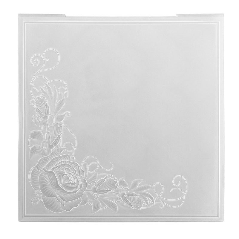 La scelta di Nellie • Cartella per embossing 3D rose angolari 15x15 cm