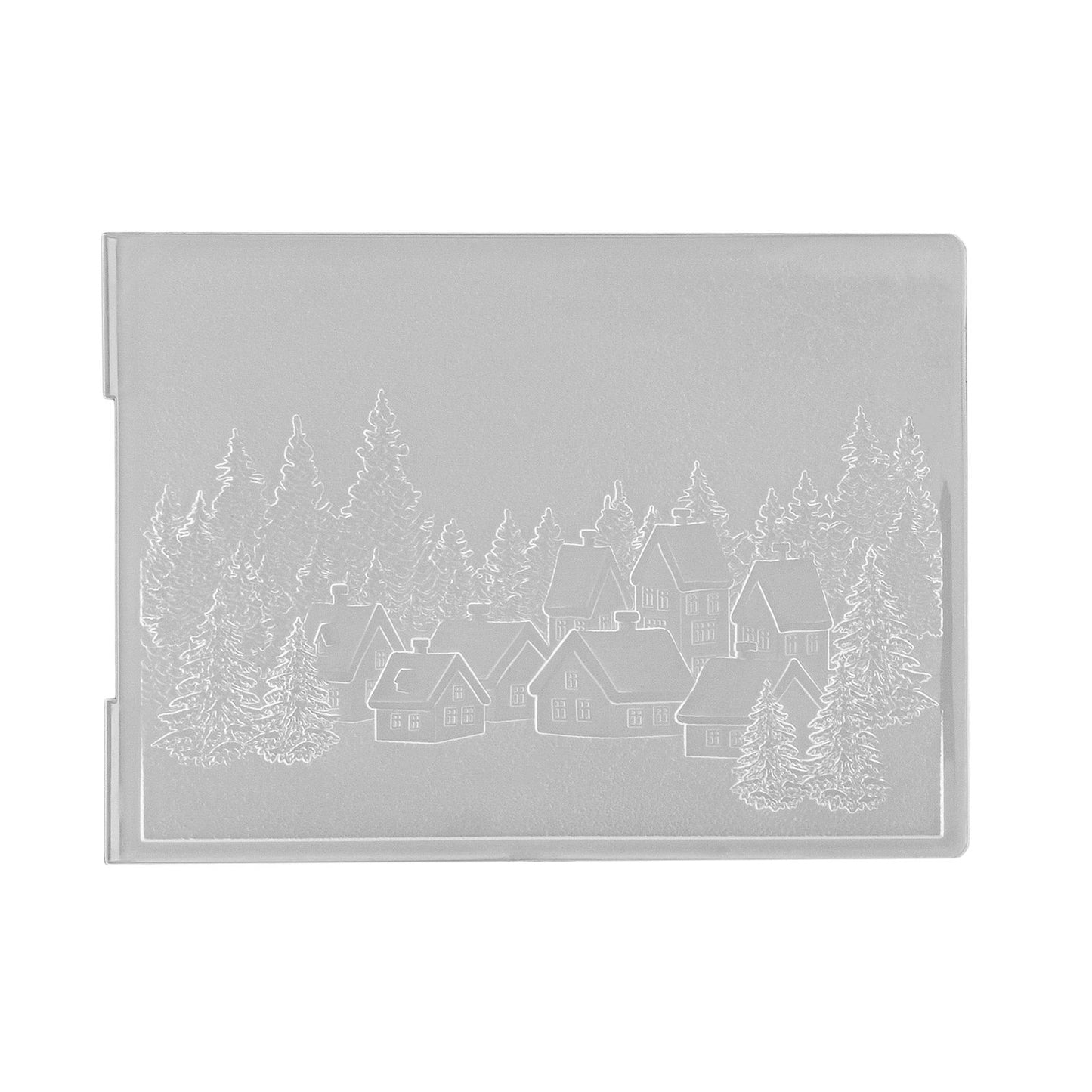 La elección de Nellie • Carpeta de estampado 3D paisaje pueblo nevado 10,5x14,8cm