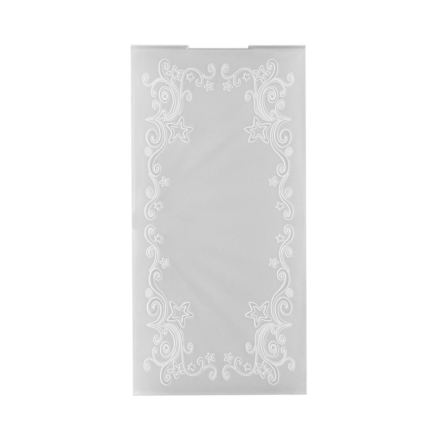 La scelta di Nellie • Cartella con cornice in rilievo 3D stelle arricciate 10,5x21 cm