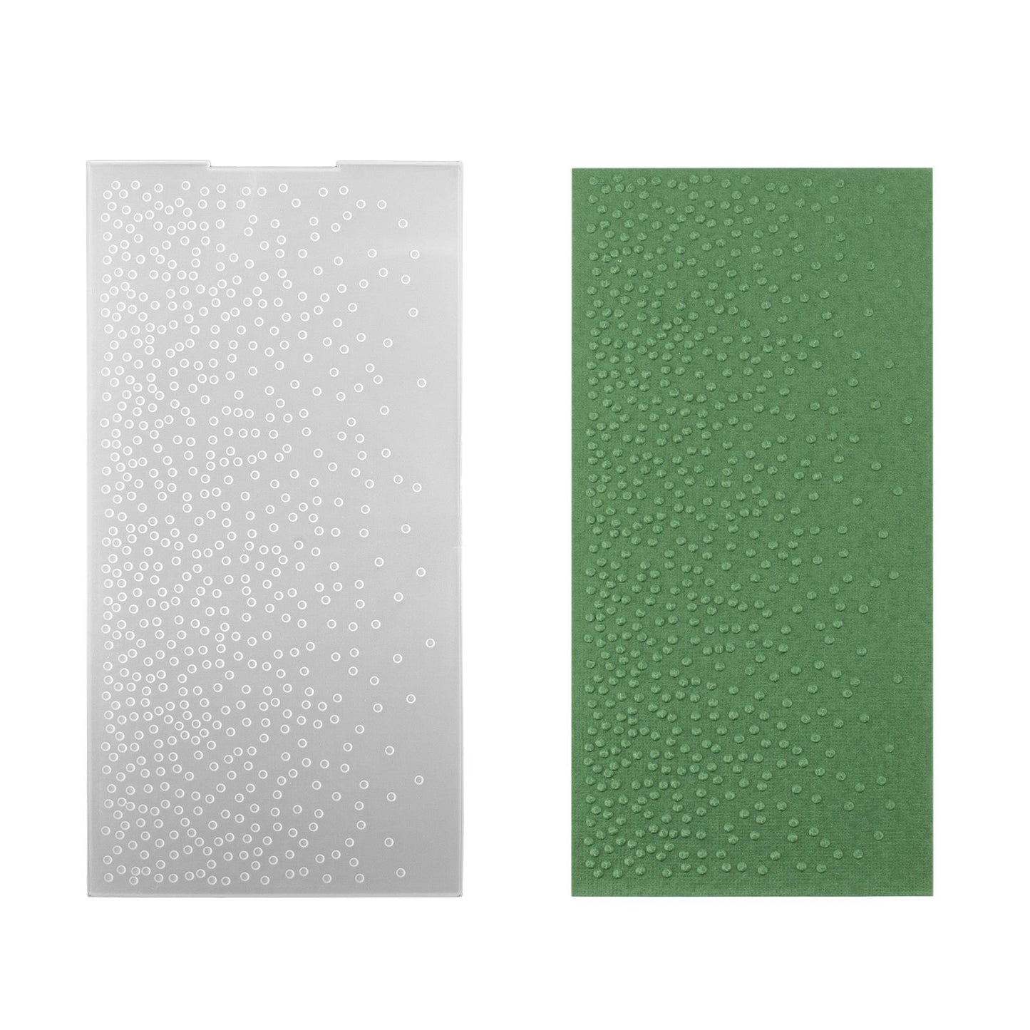 La scelta di Nellie • Cartella per embossing 3D sfondo neve 10,5x21 cm