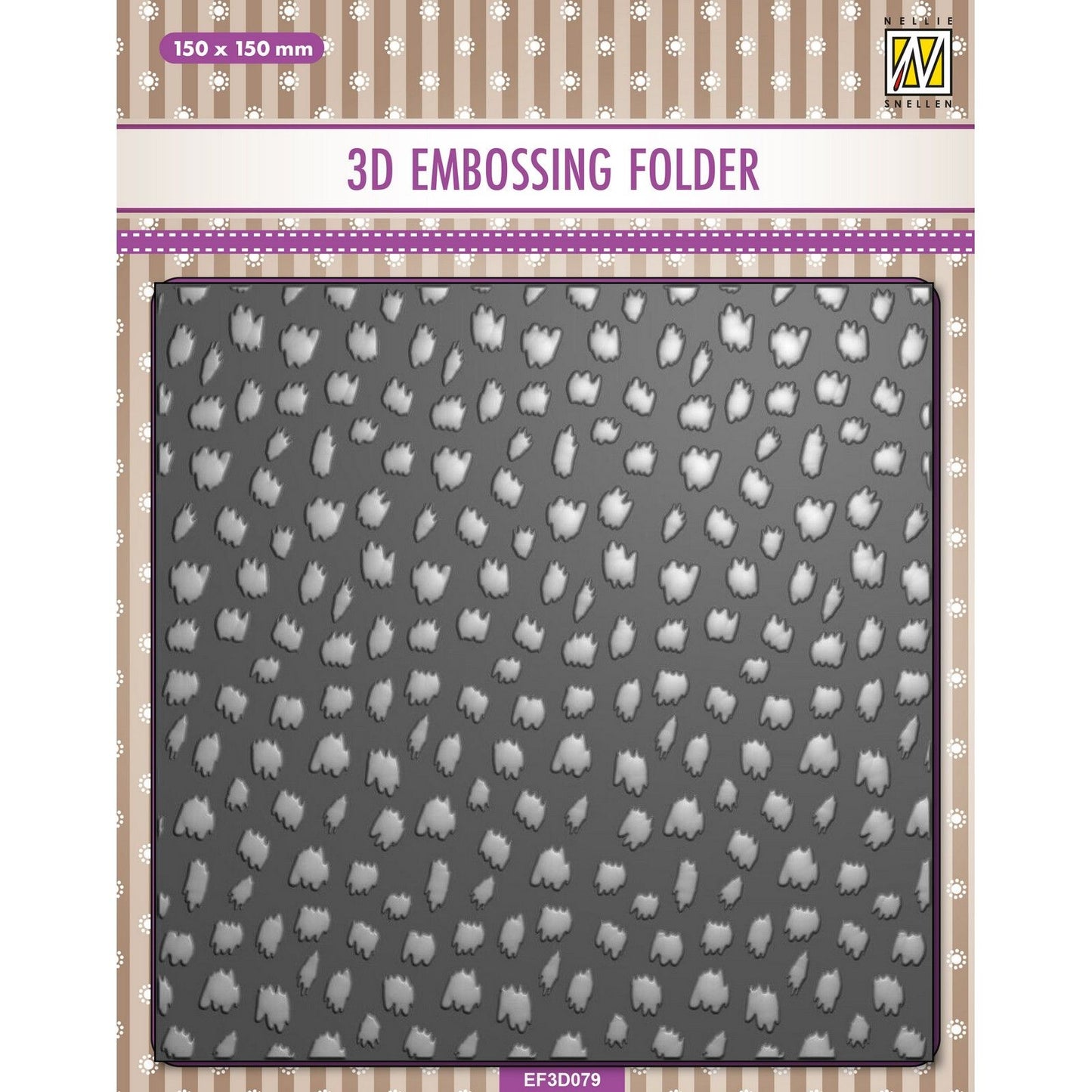 La elección de Nellie • Carpeta de estampado 3D fondo guepardo 15x15cm