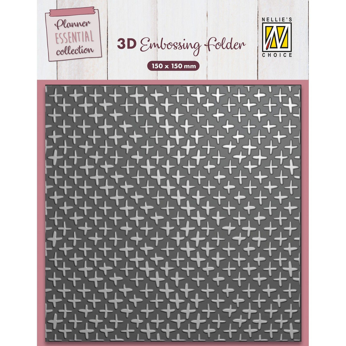 Nellie's choice • 3D embossing folder background plus characters 15x15cm