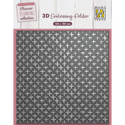Nellie's choice • 3D embossing folder background plus characters 15x15cm - afbeelding 1