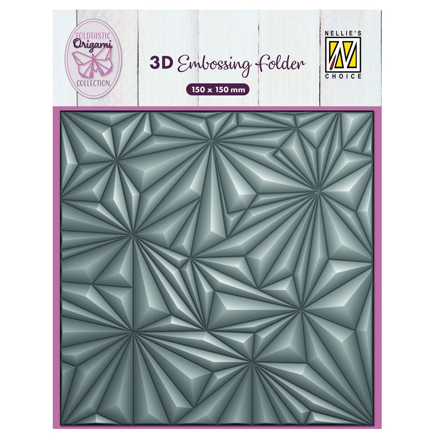 La elección de Nellie • Carpeta de relieve 3D fondo estrellas origami 15x15cm