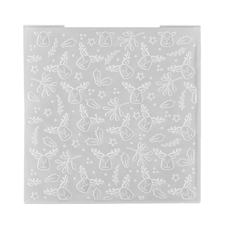 La scelta di Nellie • Cartella per embossing 3D sfondo alce 15x15 cm