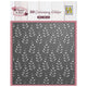 Nellie's choice • embossing folder achtergrond hart en blad 15x15cm