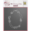 La elección de Nellie • Carpeta de estampado 3D Corona de flores de Pascua 15x15cm