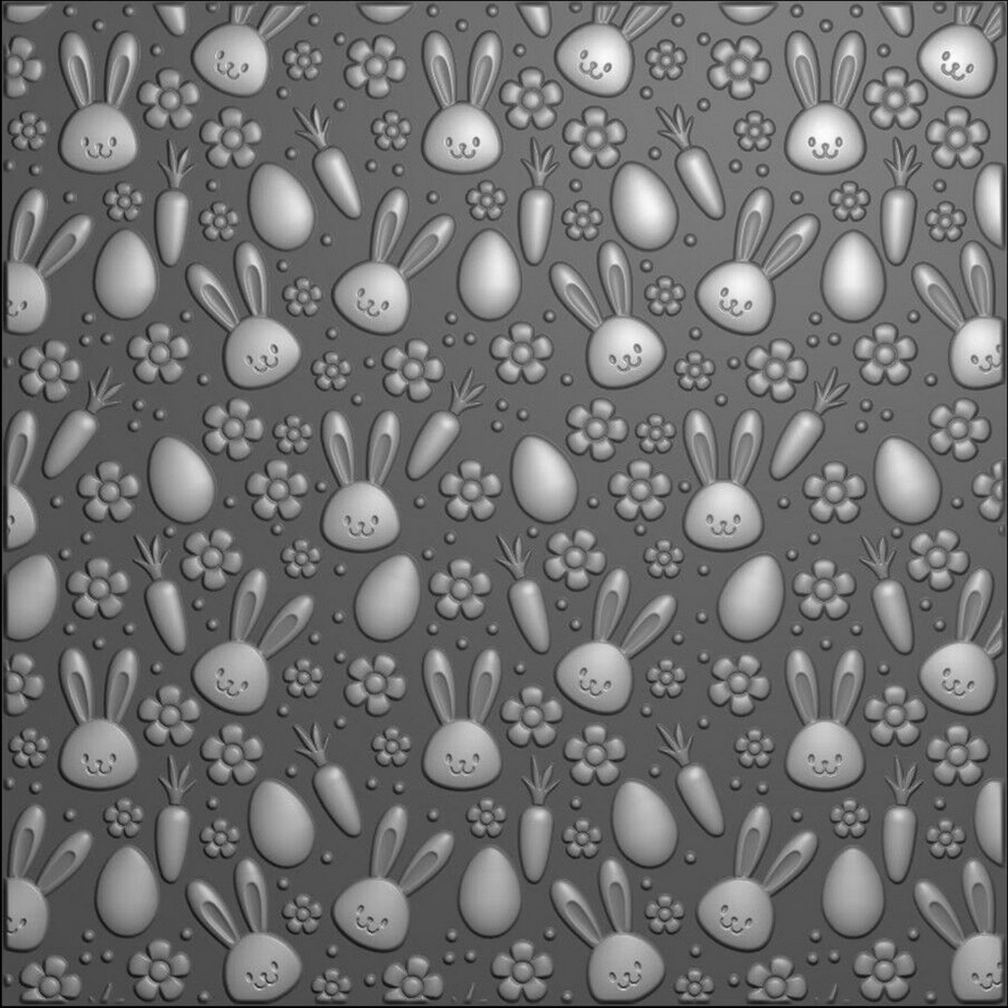 La elección de Nellie • Carpeta de estampado 3D fondo conejos zanahorias 15x15cm
