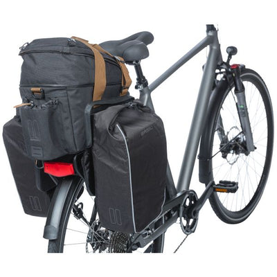 Basil Miles XL PRO BASSO DEL BAGUAGGIO BAGGIO, nero, poliestere, impermeabile, 9-36L