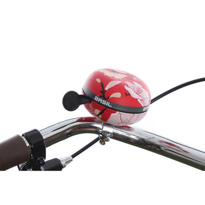 Basil Magnolia - Bicycle Bell - 80 mm Poppy Red