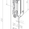 Effeff 11805 elektrische inbouw deuropener type 118 | spanningsloos vergrendeld | met diode | fafix | 22-42v=~ | (22-26v 100% ed) | din links en din rechts. - 10024986