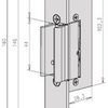 Abridor de puerta de cristal empotrado eléctrico Effeff 914ukl tipo 914u | bloqueado sin tensión | con diodo | arreglar |12 o 24v=~ | 100% edición | din izquierda y din derecha. - 10027399