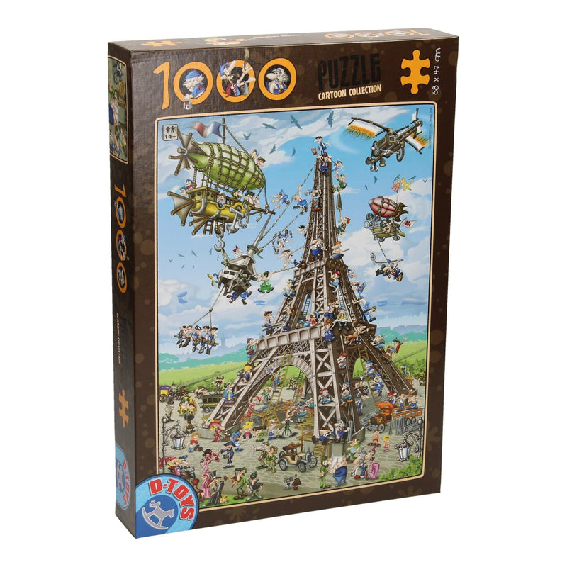 D-toys puzzle cartone animato della torre Eiffel a Paris 1000 pezzi