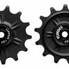 Elvedes set derailleurwieltjes 2x13T 12V afgedicht zwart