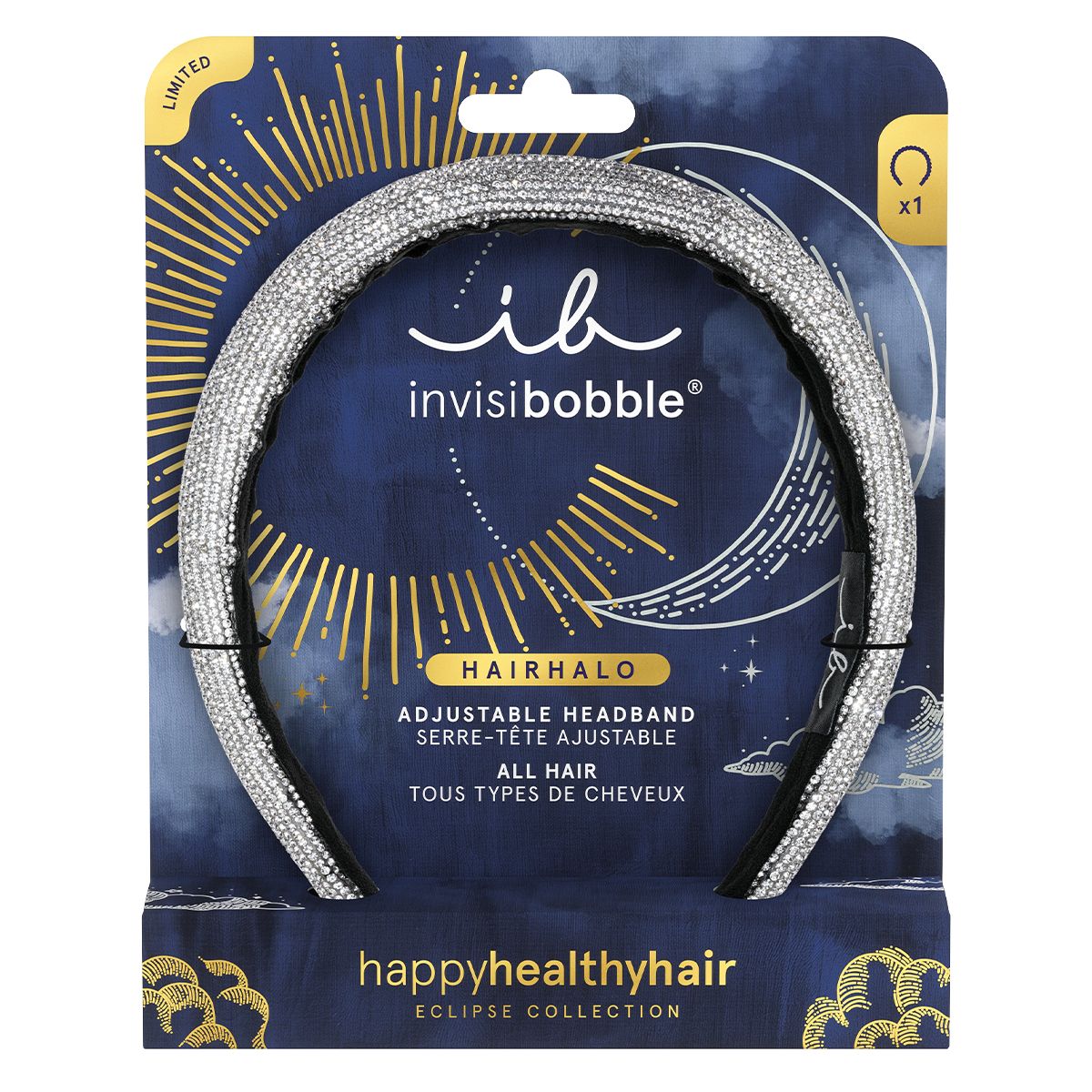 Invisibobble hairhalo eclipse corona de polvo de estrellas