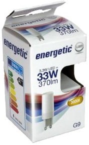 Led energético g9 3-33w 3000k mate - 2710060
