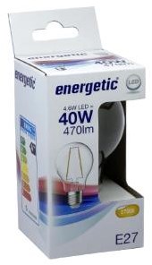 LED energético gls e27 4-40w 2700k filamento transparente - 2720310