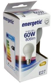 Energetica LED gls e27 8.6-60w 2700k opaco - 2710326