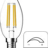 Enzo energetic led kaars e14 4,2-40w 2700k filament helder dimbaar - 2720130