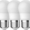 Energetic energitc bullet e27 5,6 W opaco, confezione da 3