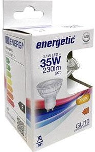 Enérgico punto LED enérgico GU10 3.1W 2700K 230V CALIENTE BLANCO