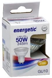 Enzo energetic led spot gu10 4,7-50w 2700k - 2730112