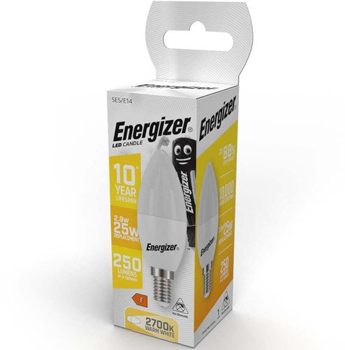 Candela LED Energizer E14 2,9-25W 2700K opaca - 2601000