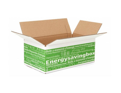 Scatola per risparmio energetico con stampa