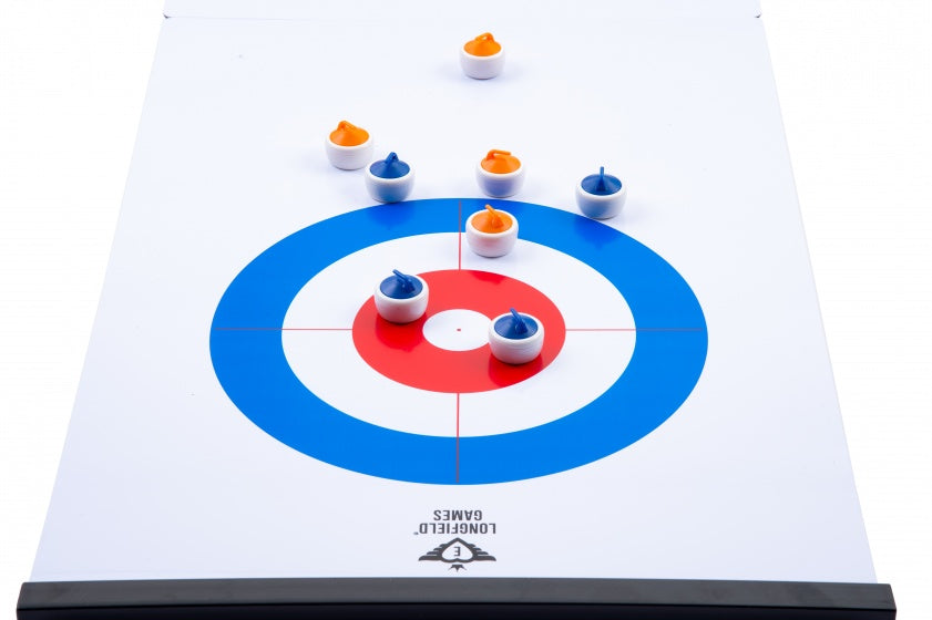 Engelhart Speelbord voor curling en shuffle wit 180 x 39 cm
