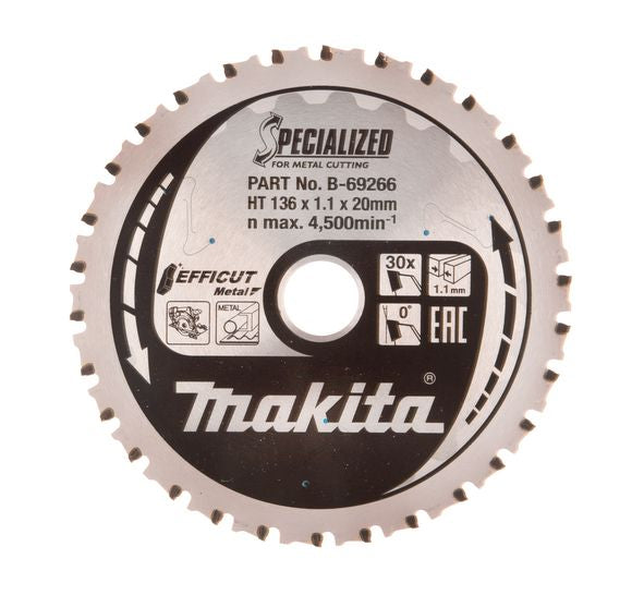 Efecto makita zaagblad | 136x20x1,1 | 45t | 0g