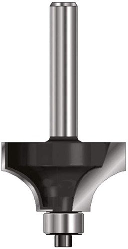 Fresa a quarto tondo Ent hm r2 con cuscinetto, gambo 8mm - 7909800