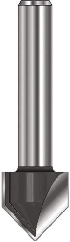 Fresa Ent per scanalatura a V hm 90 gradi a 12,7mm, gambo 8mm - 7912048
