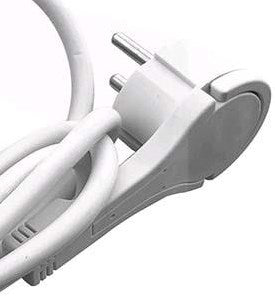Entac tcd ra 3v 1,5m cable acodado con enchufe plano + interruptor blanco - 6872626