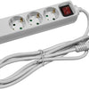 Enzo entac tcd ra 3v 1,5m snoer met 2xusb +schakelaar wit - 6872632
