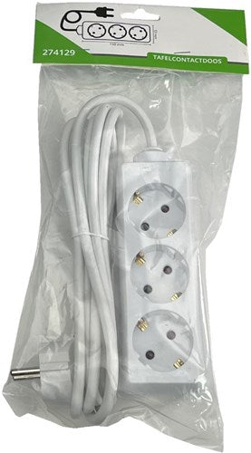 Entac tcd ra 4 vías cable 5 metros blanco