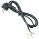 Enzo aansluitsnoer 3x1 3,0 meter zwart pvc 1066242