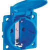 Enzo ABL enchufe empotrado IP54 azul con tapa 4681098