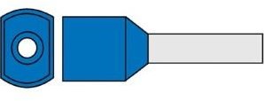 Enzo puntale isolato twin 2,5x10 blu 4422050
