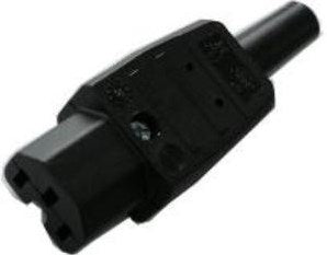 Spina dispositivo Enzo nera 120 gradi 10a mk - 6173500